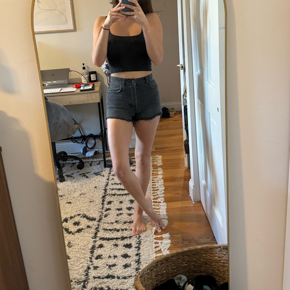 Reformation denim shorts 24